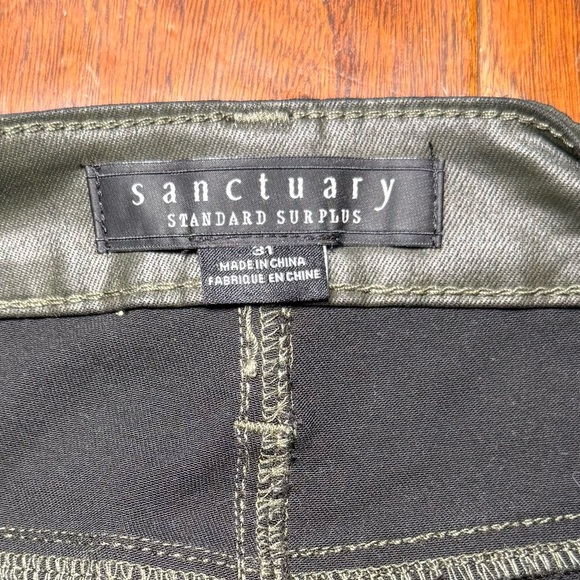 NWT Women Sanctuary Standard Surplus Hayden Coated Ankle Olive Green size 31 - Picture 9 of 16